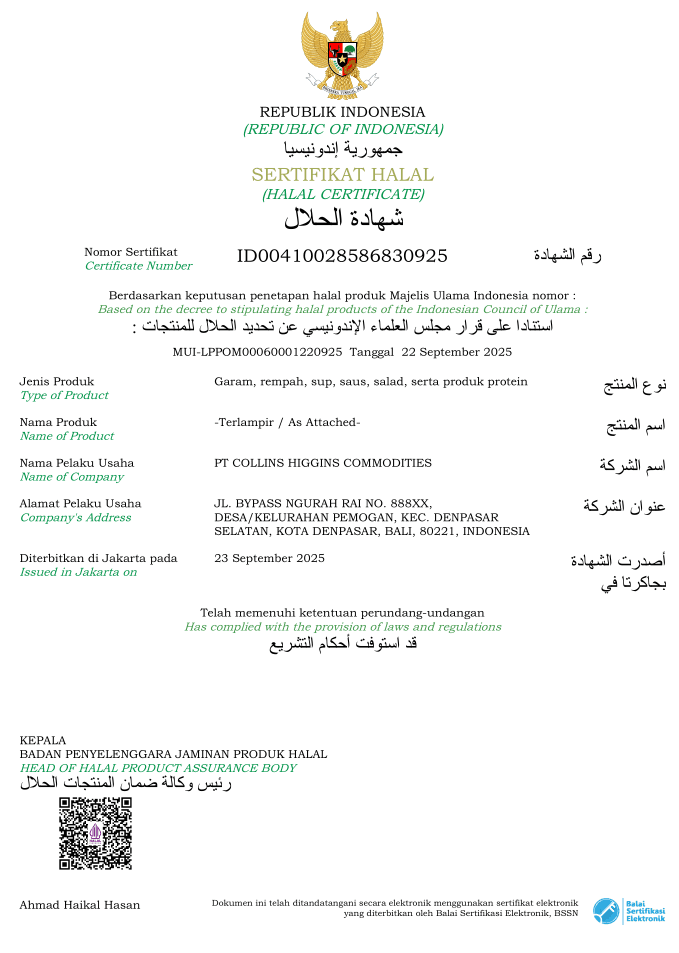 Halal Certificate
